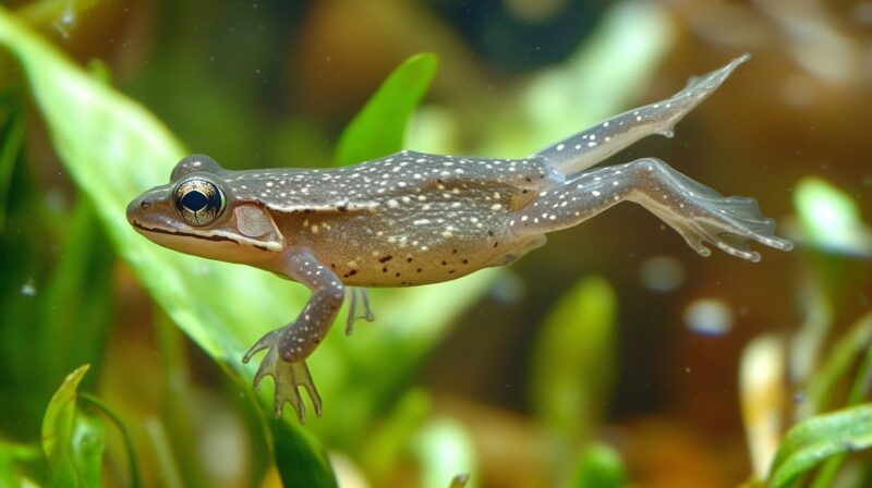 African Clawed Frog Xenopus Swimming